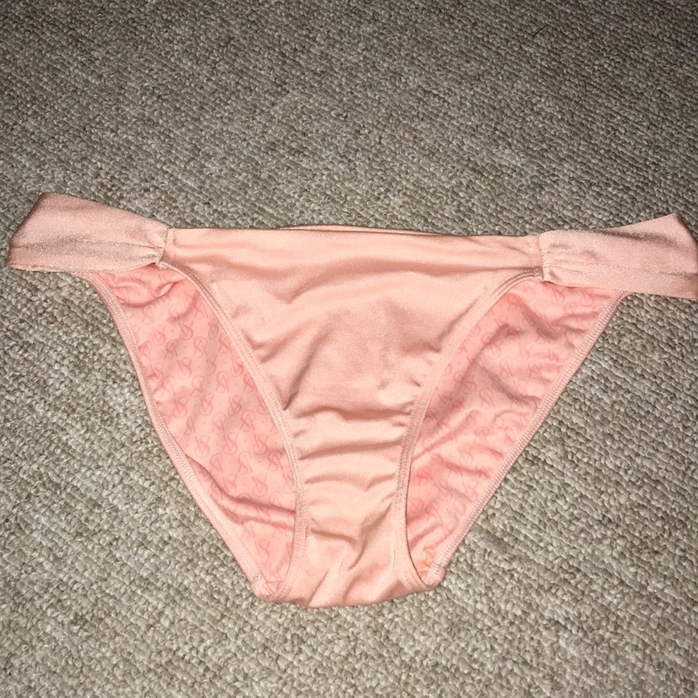 Pink bathing suit bottom